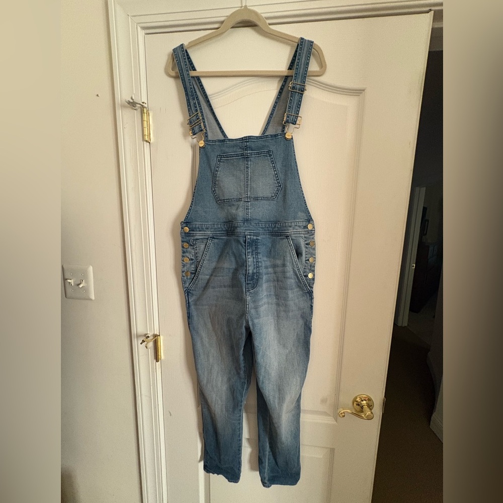 We Wore What Second Skin Denim Overalls